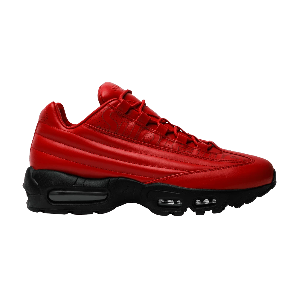 Nike Supreme x Air Max 95 Lux Gym Red for Sale | Authenticity