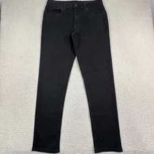 NYC The Perfect Jean Men Fits 34x34.5 Athletic Fit Straight Stretch Denim Black