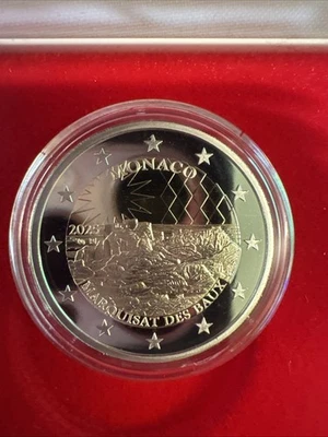 2 € euro Monaco 2025 « Maquisat Des Beaux »  mit weißer Umverpackung original - Bild 1 von 3