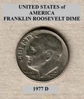 1977 D - Denver, Roosevelt 10¢ Dime "Circulated" Actual Coin Shown **FREE S&H**