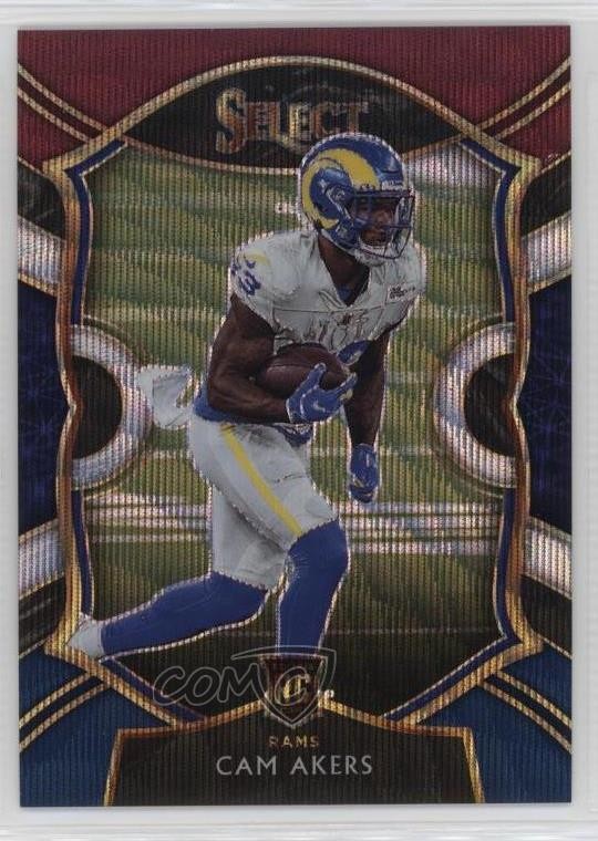 2020 Panini Select Concourse Tri-Color Prizm 34/199 Cam Akers #55 17fl