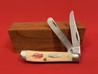 Vintage 1984 Case XX W207 SP SSP Coca Cola Merry Christmas 2 Blade Mini Trapper