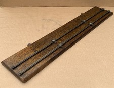 Antique Oak Wood & Brass Wall Mounted Original Billiards Snooker Scoreboard
