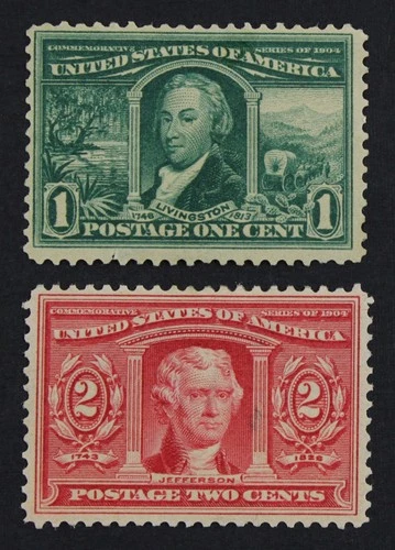 CKStamps: US Stamps Collection Scott#323 324 1c 2c Mint LH OG