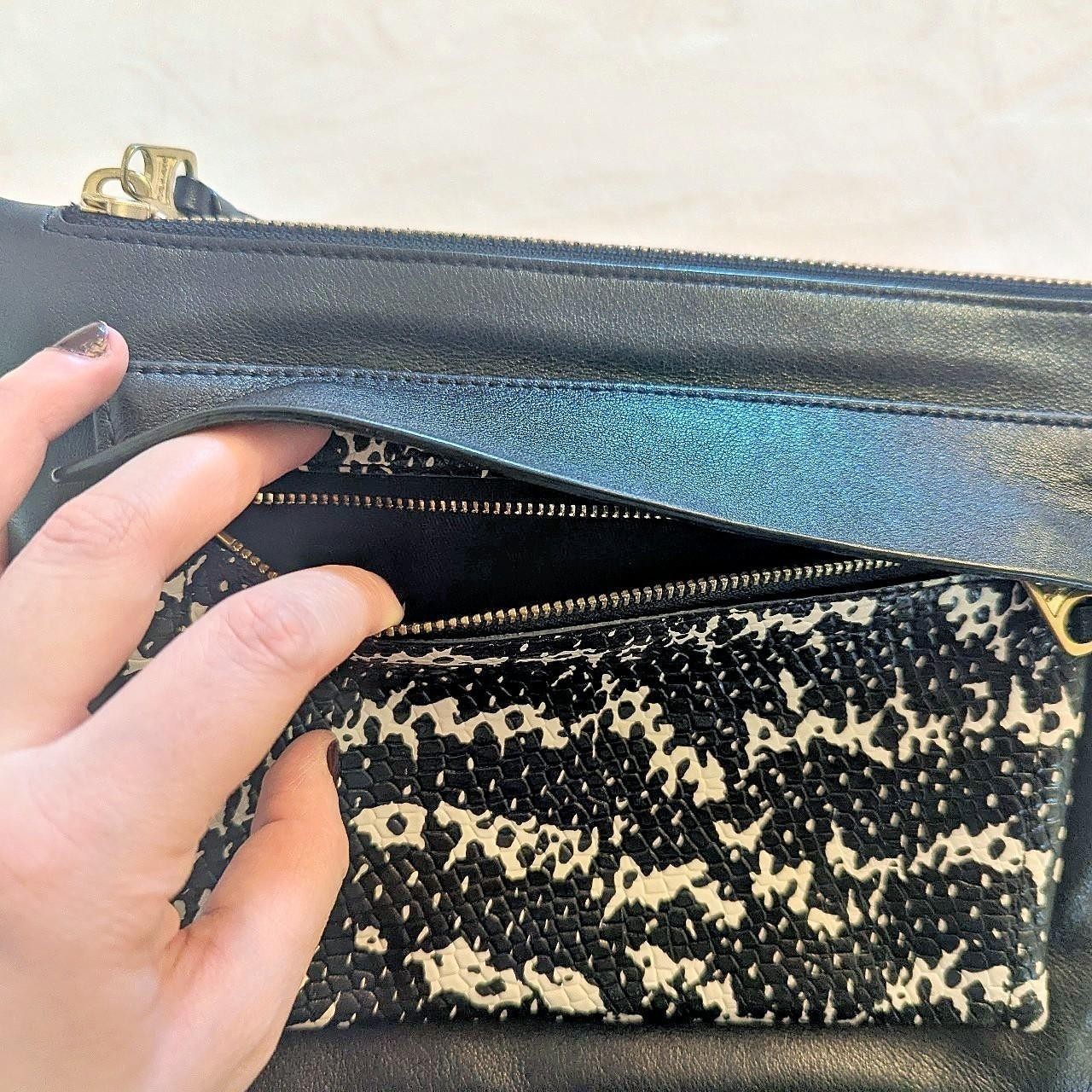 Coach Felicia Python Black Leather Crossbody Bag - image 2