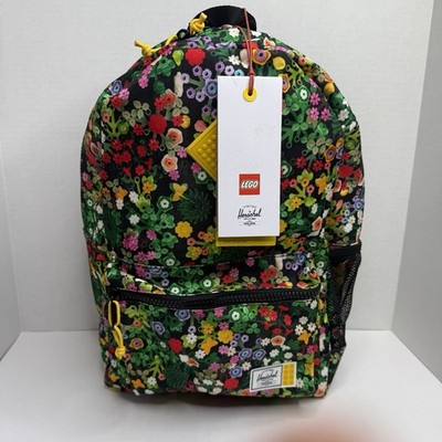 LEGO x Herschel Heritage Youth Backpack Floral Print 26L New w/ Tags