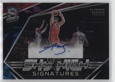2022-23 Spectra Sky High Signatures Nebula Prizm 1/1 Alperen Sengun Auto 16wc