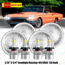4pcs 5-34 5.75 Led Headlights Hi-lo Beam Drl For Cadillac Deville 1962-1974 4pcs 5-34 5.75 Led Headlights Hi-lo Beam Drl For Cadillac Deville 1962-1974