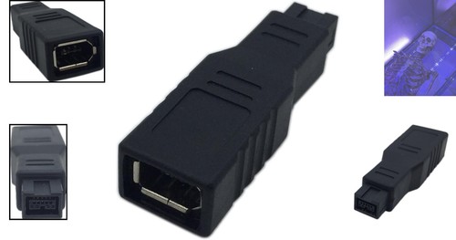 High-Speed FireWire Adapter: 6 Pin Female to 9 Pin Male for Mac and PC Devices - Picture 2 of 8