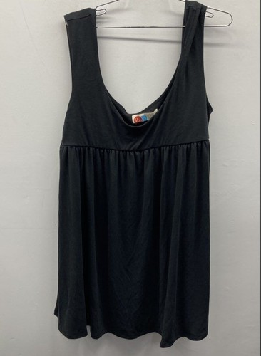 Free People FP Beach Black Hang Out Cami Tunic Tank Top Women's Size XL NWT