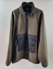Nike ACG Polartec Mens Pullover Size XXL Greenish/Black Polartec Pocket 1/2 Zip