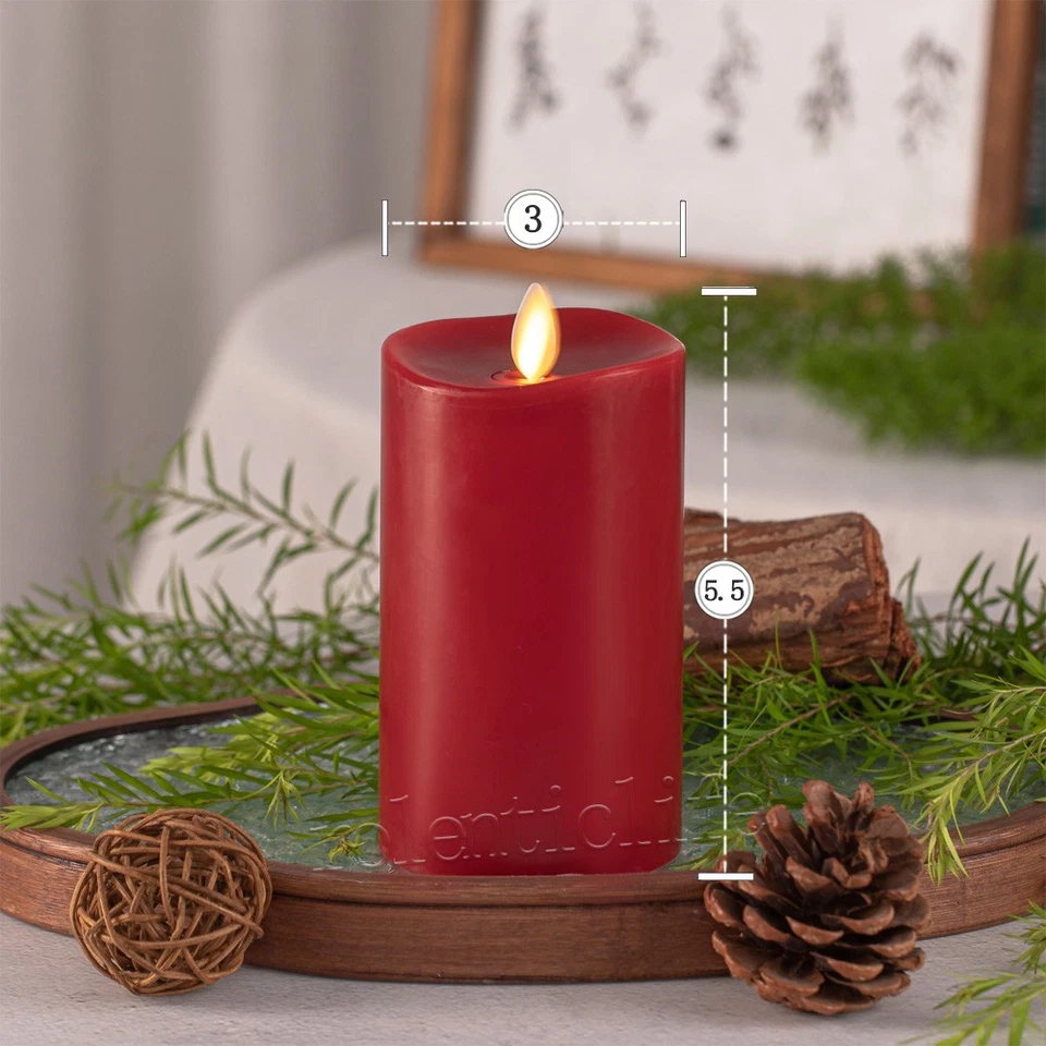 Luminara Flameless LED Unsceted Wax Battery Candles Remote Moving Wick 3x5.5" - Image 3 of 4