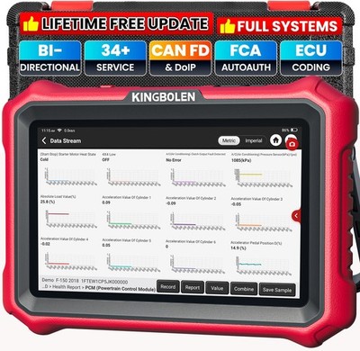 KINGBOLEN K8 ELITE OBD2 Diagnosegerät ALLE System 34 Reset ECU Coding Scanner