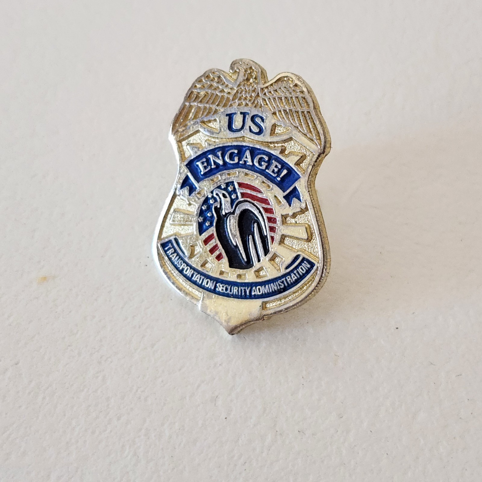 US Transportation Security Administration Lapel Hat Pin Federal Agency