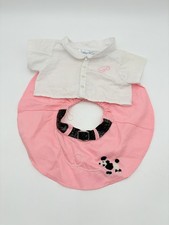 Build a Bear Poodle Outfit Pink Dress shirt Skirt Swing 50s Accessory Complete