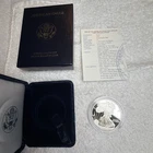 1996 P Silver American Eagle One Proof Dollar Coin with Box and COA