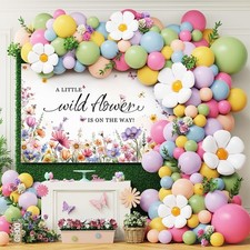 Wildflower Baby Shower Decorations 137 Pcs Wild Flower Colorful for Events