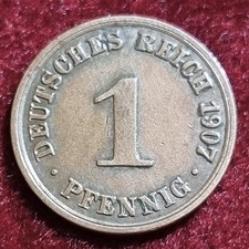 1413(8) 1 Pfennig (Kaiserreich) 1907/ A in ss ................... von Berlin.007