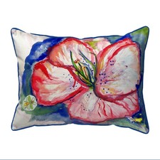 Betsy Drake Hibiscus Large Indoor Outdoor Pillow 16x20