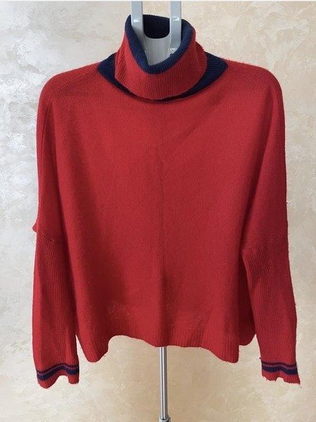 Damen Escada Pullover Rot Kaschmir 36