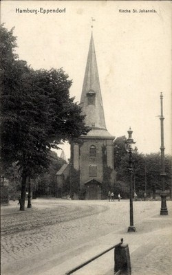 Ak Hamburg Nord Eppendorf, Kirche St. Johannis - 4953617