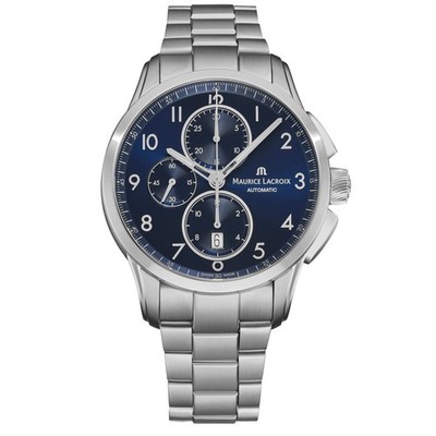 Maurice Lacroix Pontos PT6388-SS002-420-1 43mm Stainless Chronograph