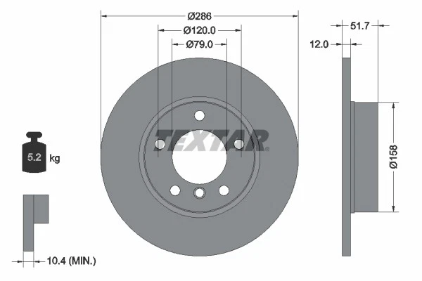 2x BRAKE DISC 92055503 FOR BMW Z3/Roadster/E36 M41D17 1.7L M42B18 M40B18 1.8L - Image 2 of 4