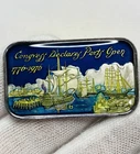 1776–1976 Bicentennial Ports Open 1 oz Silver Art Bar Castronomics Custom Enamel
