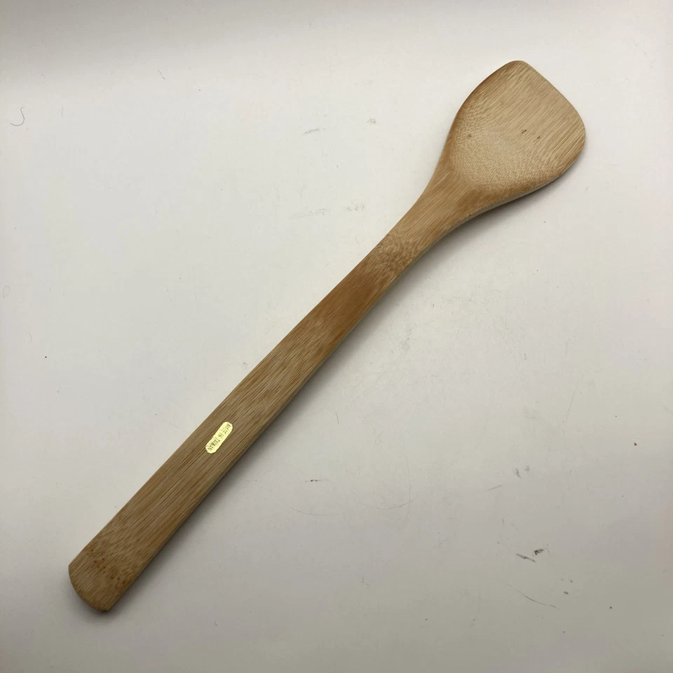 PAMPERED CHEF 13” long Wooden Spoon Bamboo 2.5" Diameter Width NEW - Image 4 of 4