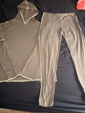 Long Sleeve Hooded Top and Legging Two-Piece Set