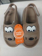 Wonder Nation Brown Critter Slides NWT Girls 11-12