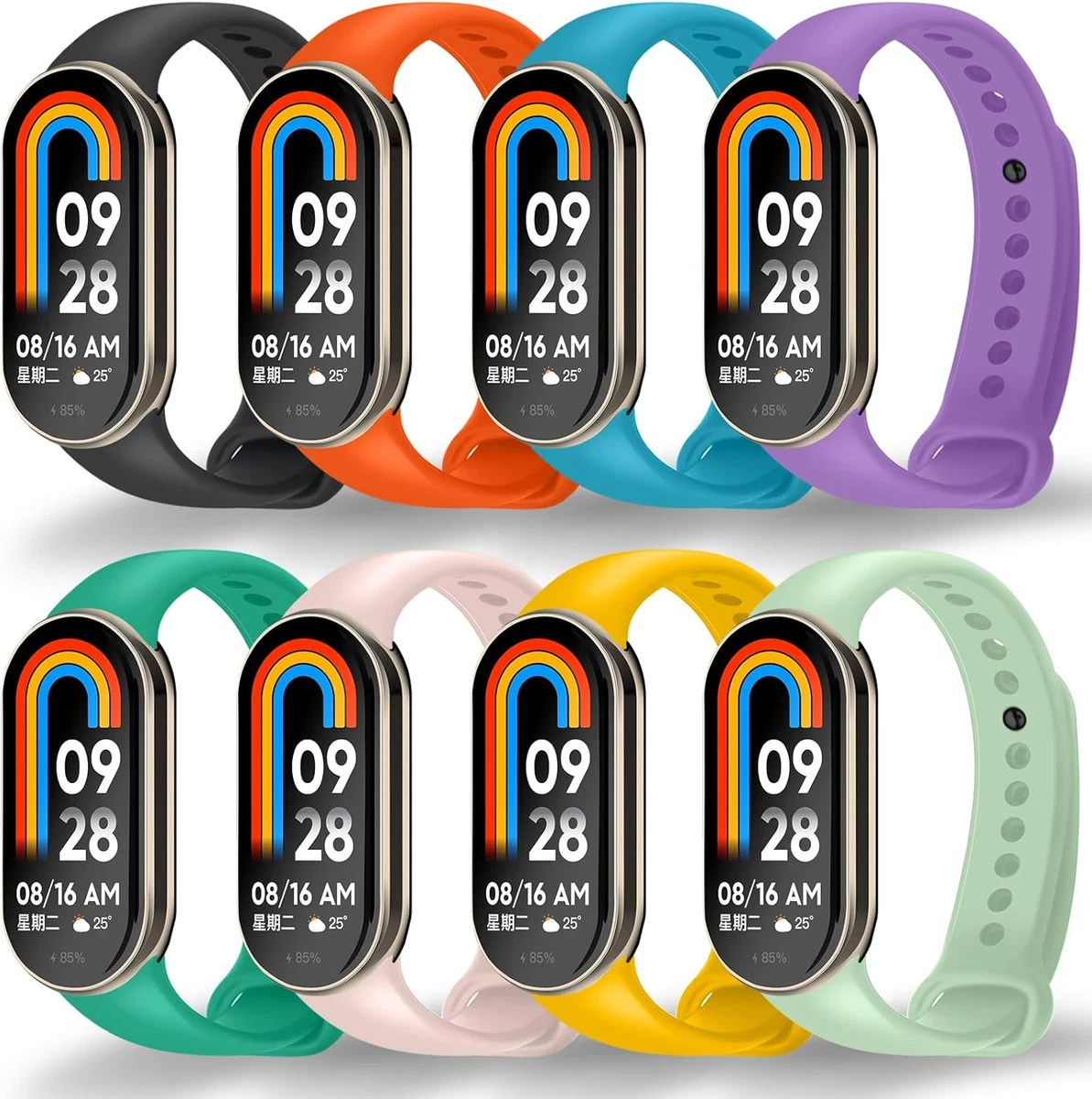 Cinturino Pop Sport In TPU Per Xiaomi Mi Band 3 E 4 &ndash; Morbido, Colorato, Ricambio
