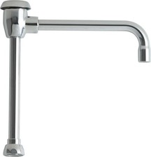 Chicago Faucets GN8BVBJKABCP Gooseneck Spout 8" Polished Chrome 3/8" NPSM