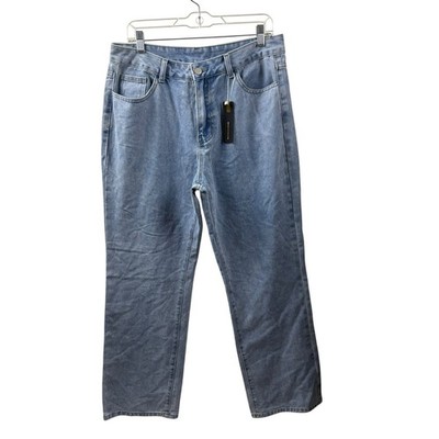 NV Felix Jeans NF012 Relaxed High Rise Boyfriend Jeans Light Wash Womens XL NWT