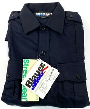 8713X NEW Blauer Short Sleeve Dark Navy L.E. Cotton Blend Duty Shirt