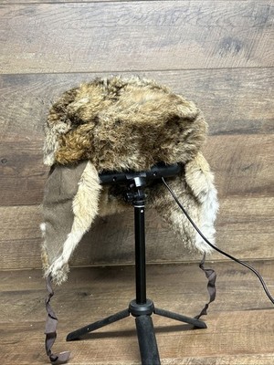 Vintage L.L.Bean North King Natural Rabbit Fur Trapper Hat w  display picture 2