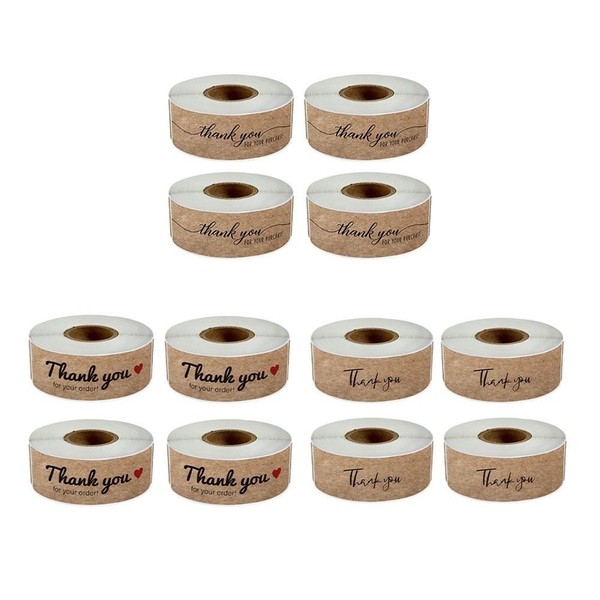 1440Pcs Thank You Aufkleber Set Thank You Sticker Etikettrolle-image
