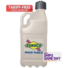 Sunoco Race Jugs M7500TN, One Tan Plastic Tan Sunoco Motorsports Jug 5 Gal Perfo