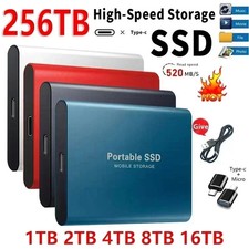 SSD Portatile fino a 16TB Disco Rigido Esterno USB 3.1 Tipo-C