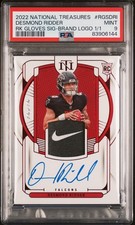2022 Panini National Treasures Rookie Gloves Desmond Ridder Nike RC Auto 1/1 PSA