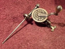 #2 ) VINTAGE HAND CRANK WEAVING BOBBIN WINDER MATTSON MORA SWEDEN SWEDISH