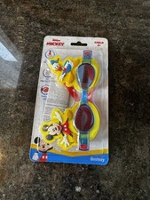 Disney Junior Micky Mouse Duck Swimming Goggles Swimway Latex Free UV Protection