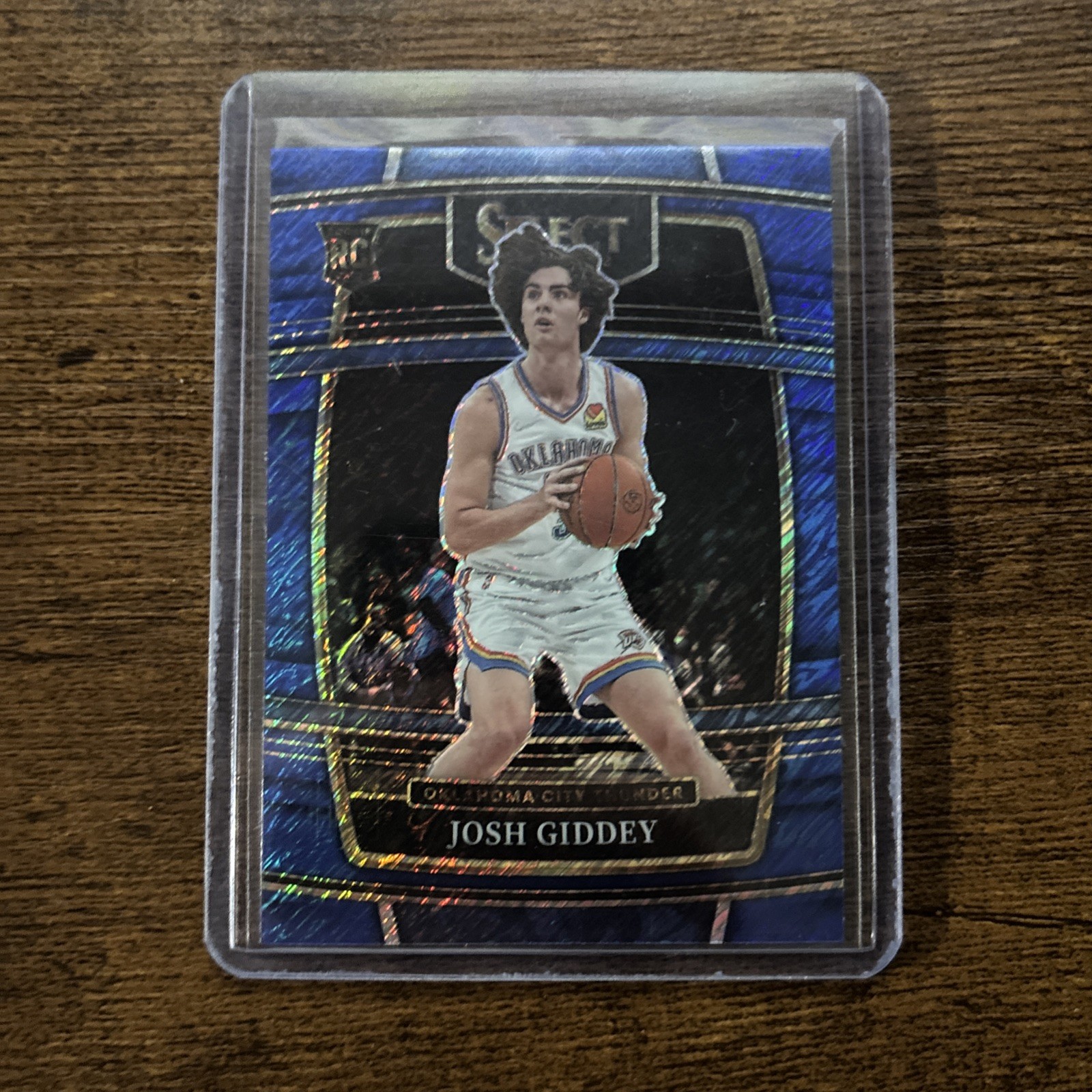 2021-22 Panini Select #58 Josh Giddey Blue Shimmer Prizms