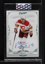 2020-21 Upper Deck Clear Cut Champs Green 16/25 Matthew Tkachuk #C-MT Auto 11jd