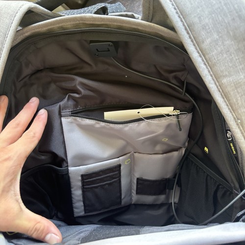 Samsonite laptop backpack 15.6" Gray School Work SECURIPAK Tablet 10.5” NWT - 第 10/19 張圖片