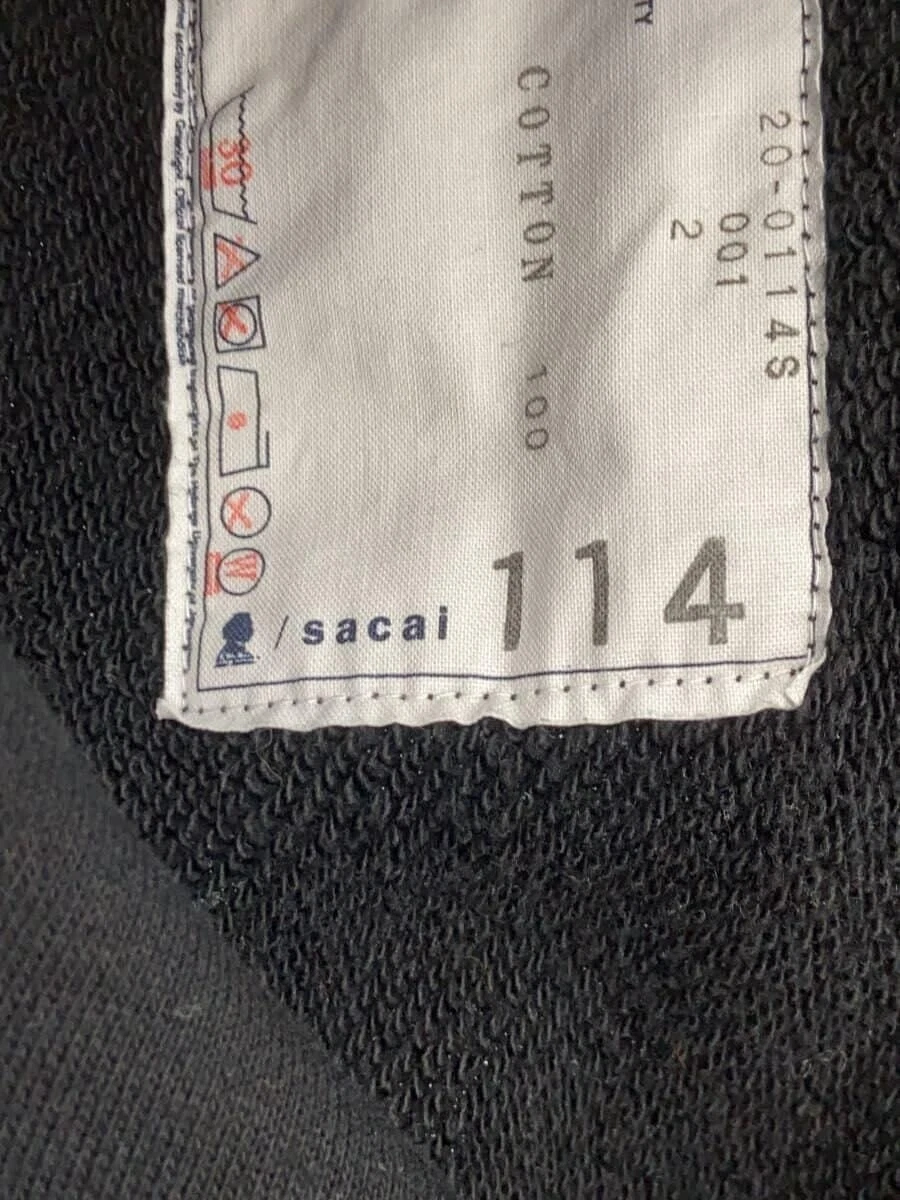 sacai felpa con cappuccio 2 cotone BLK 20 0114S