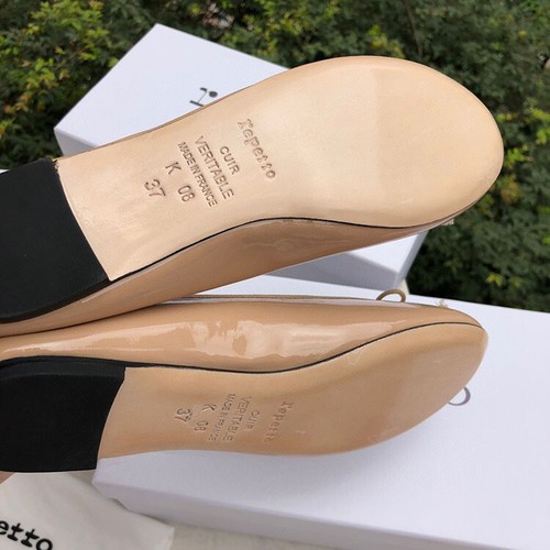 Repetto CENDRILLON Round Bow Ballet Women's Shoes with Flat Heels Patent Leather - Picture 23 of 34