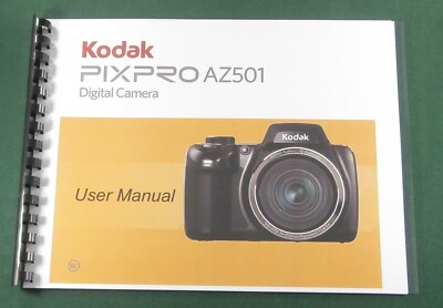 Kodak PixPro AZ501 Instruction Manual: Full Color with Protective Covers! 