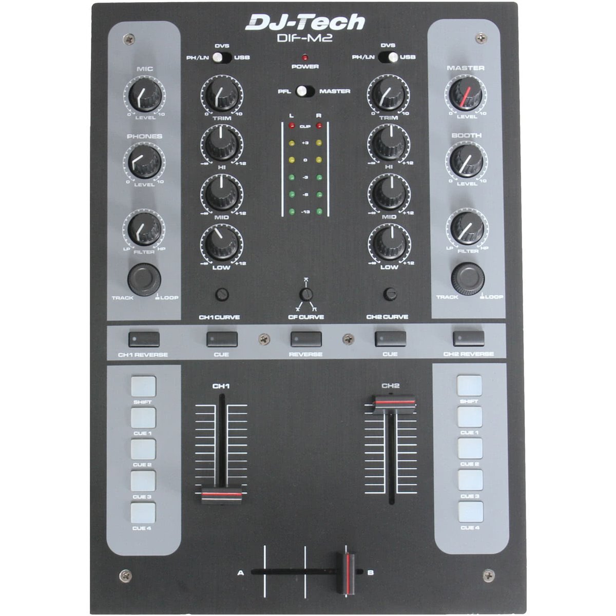 DJ-TECH DIF-2S DJミキサー DJ-Tech - DIF-2S MKII - 2 CH. DJ Scratch