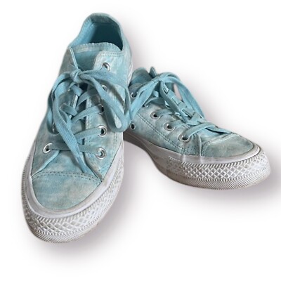 CONVERSE UK 4 CHUCK TAYLOR ALL STAR SNEAKER TÜRKIS BLAU AQUA TIE DYE BOHO